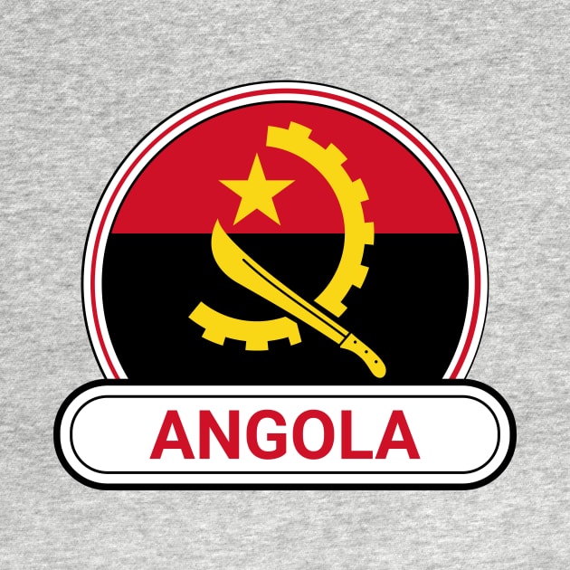 Angola Country Badge - Angola Flag by Yesteeyear